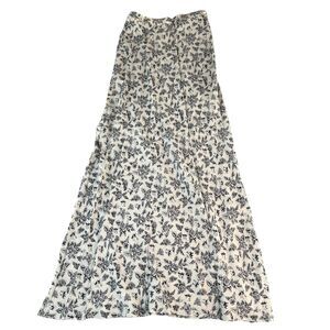 Vintage Ernest Disney Mickey Mouse Print Silky Maxi Skirt Made in France 36